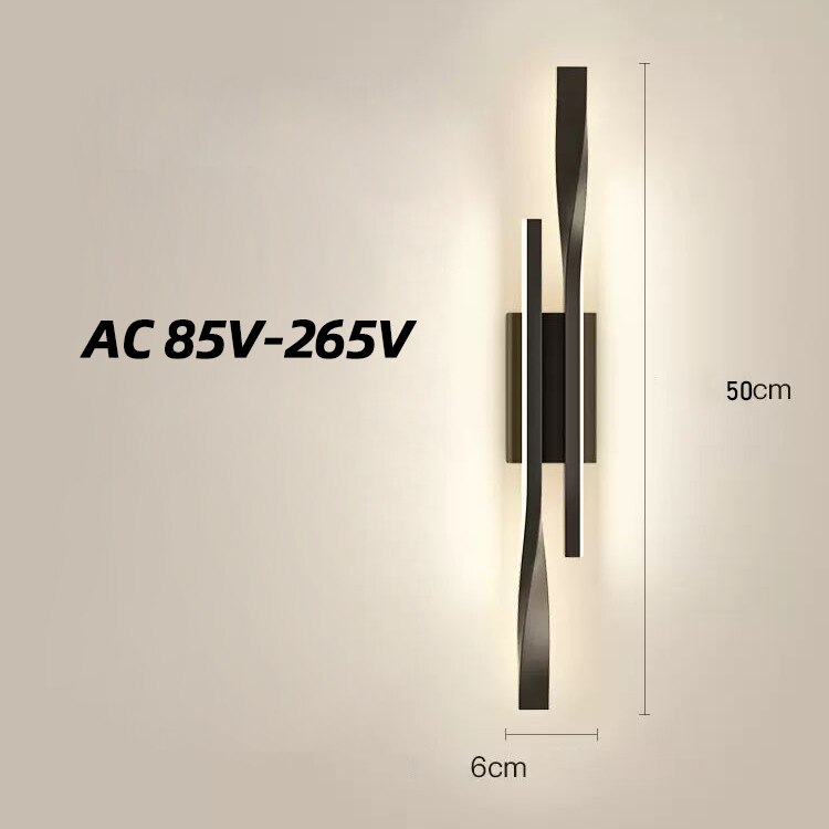lampe chevet moderne nordique salon tv applique - vue 5 sur 9