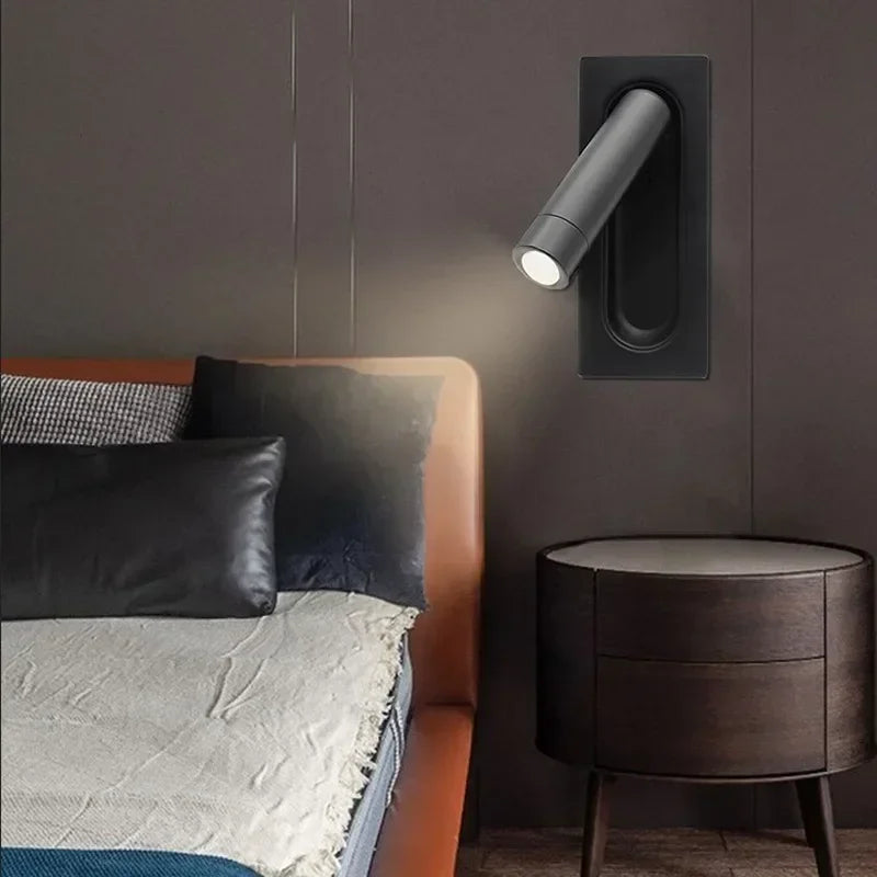 Applique murale LED lampe liseuse chambre rotatif mur rotatif lumières salon à côté de la lampe
