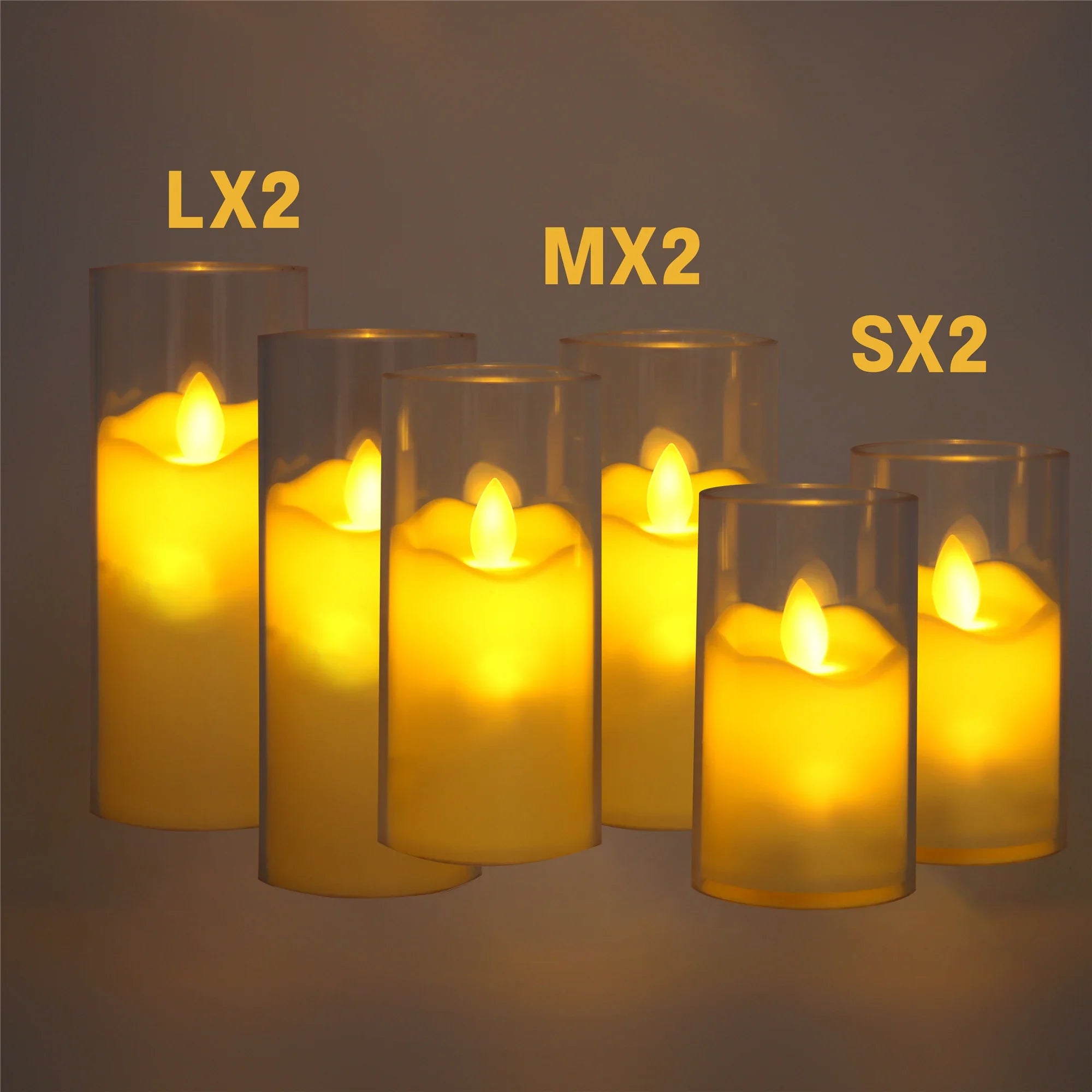 lot de 6 bougies LED sans flamme pour mariage et noël - vue 11 sur 10