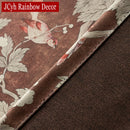Rideau occultant motif oiseaux style nature chambre salon