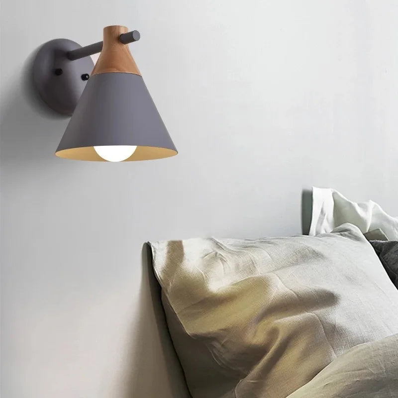 Nordique Macaron Applique Applique Moderne Salon Éclairage De Chevet TV Fond Foyer Couloir Allée Décor MUR LED Lumières - vue 6 sur 11