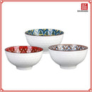 Ensemble bols ceramique motif floral boheme cuisine