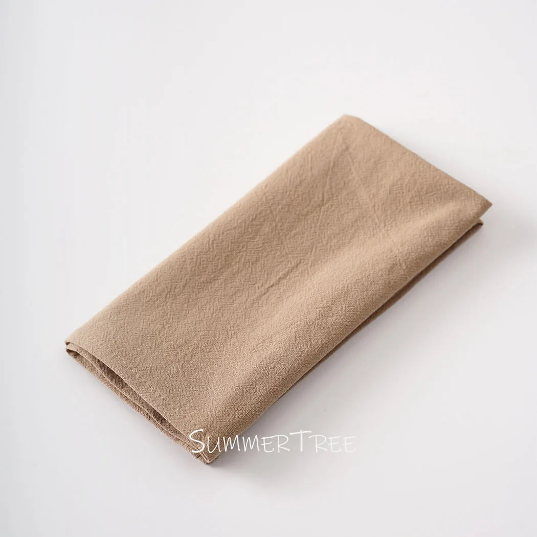 Serviette de table coton lavé style vintage - vue 6 sur 7