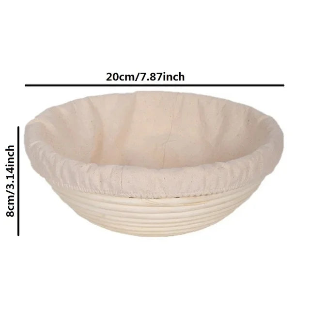 corbeille à pain en rotin panier pour cuisson et fermentation - vue 17 sur 18