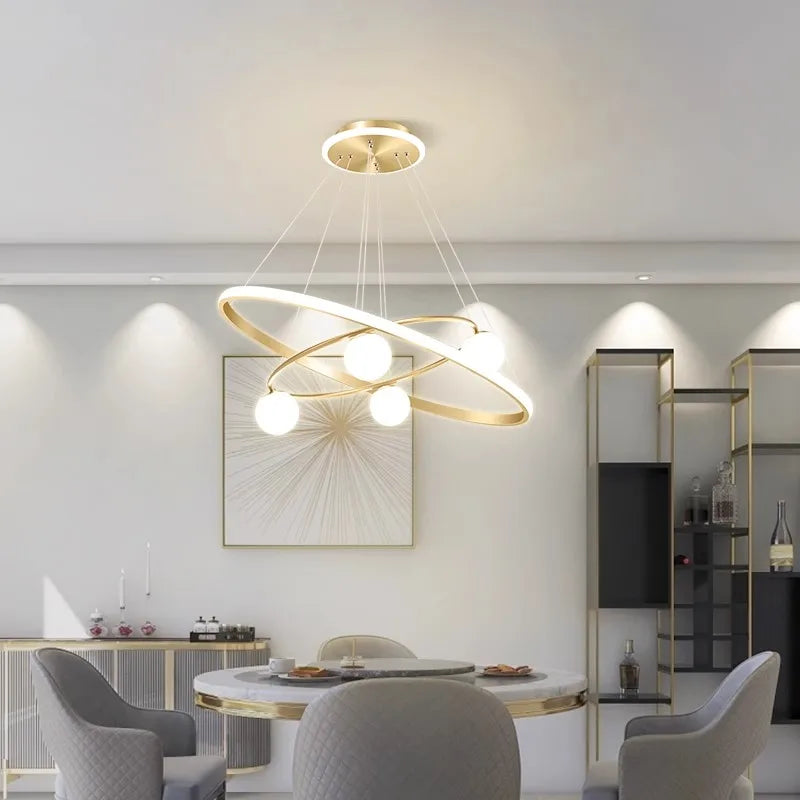 lustre décoratif à suspendre pour éclairage intérieur fantaisie - vue 3 sur 8
