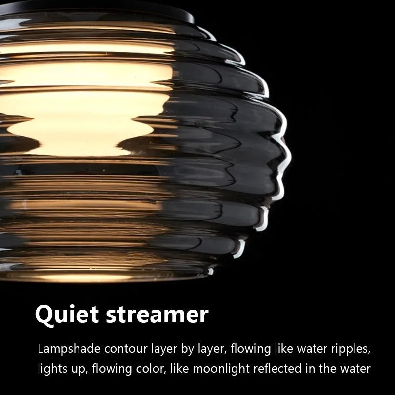 Lampe led suspendue gris fumé moderne intérieur 1/3 têtes - vue 5 sur 8