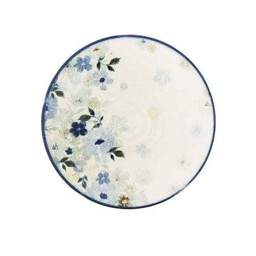 Assiettes ceramique emaillee style floral japonaises cuisine