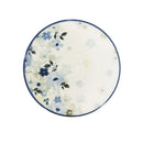 Assiettes céramique émaillée motif floral style japonais