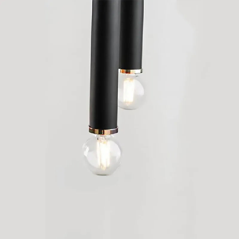 lustre créatif à 2 ampoules hauteur réglable en métal - vue 6 sur 8