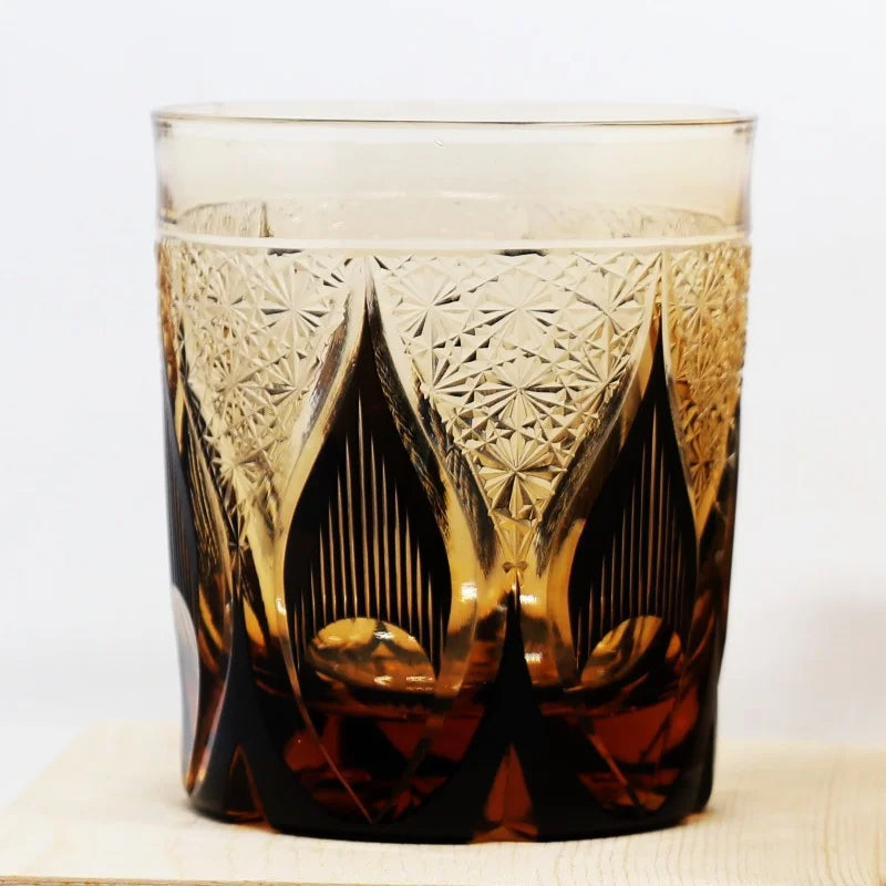 Verre whisky edo kiriko gravé artisanal style japonais