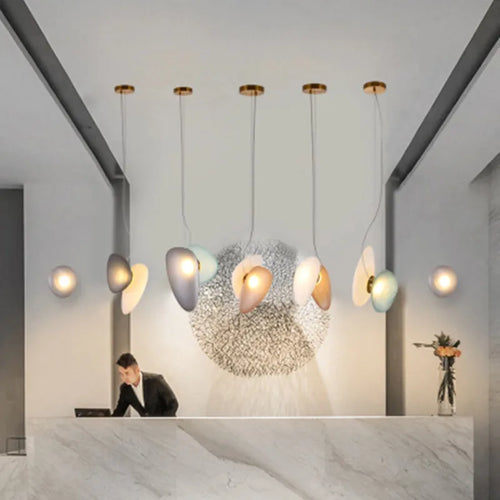 Suspension LED en verre
