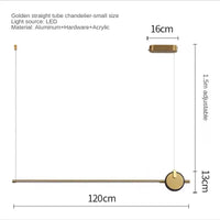lustre moderne minimaliste en acrylique pour bureau et étude
