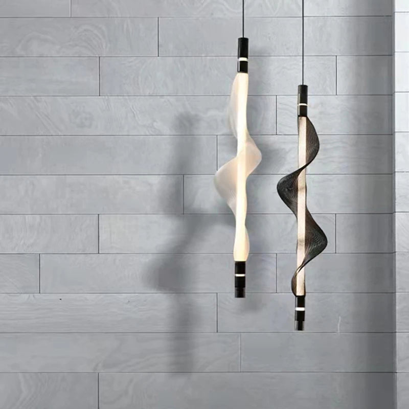 lustre led art déco avec cordon réglable luminaires suspendus - vue 3 sur 22