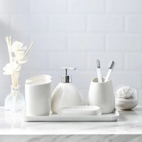 accessoires en céramique pour salle de bain complets et élégants