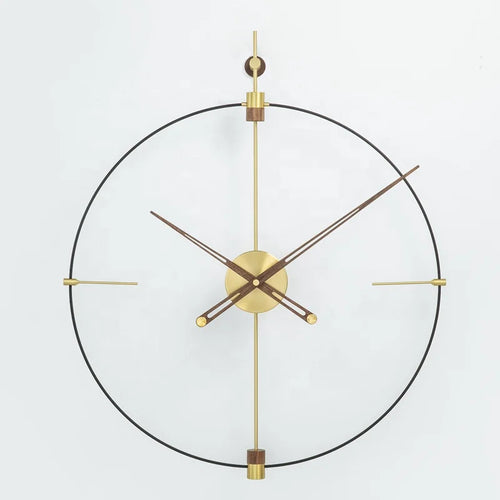 horloge murale luxe moderne décoration minimaliste nordique artisanale