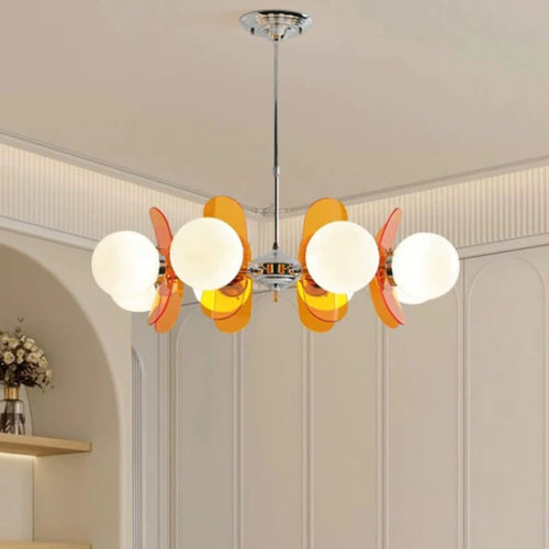 lustre vintage bauhaus en verre design artistique pour décoration intérieure