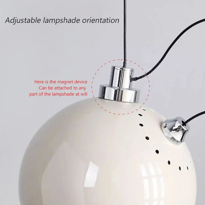 lampes suspendues led nordiques à aspiration magnétique décoration intérieure - vue 7 sur 12