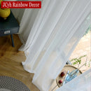 Voilage moderne transparent pour salon chambre fenêtre léger