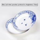 Assiettes poisson porcelaine jingdezhen motif floral chinois