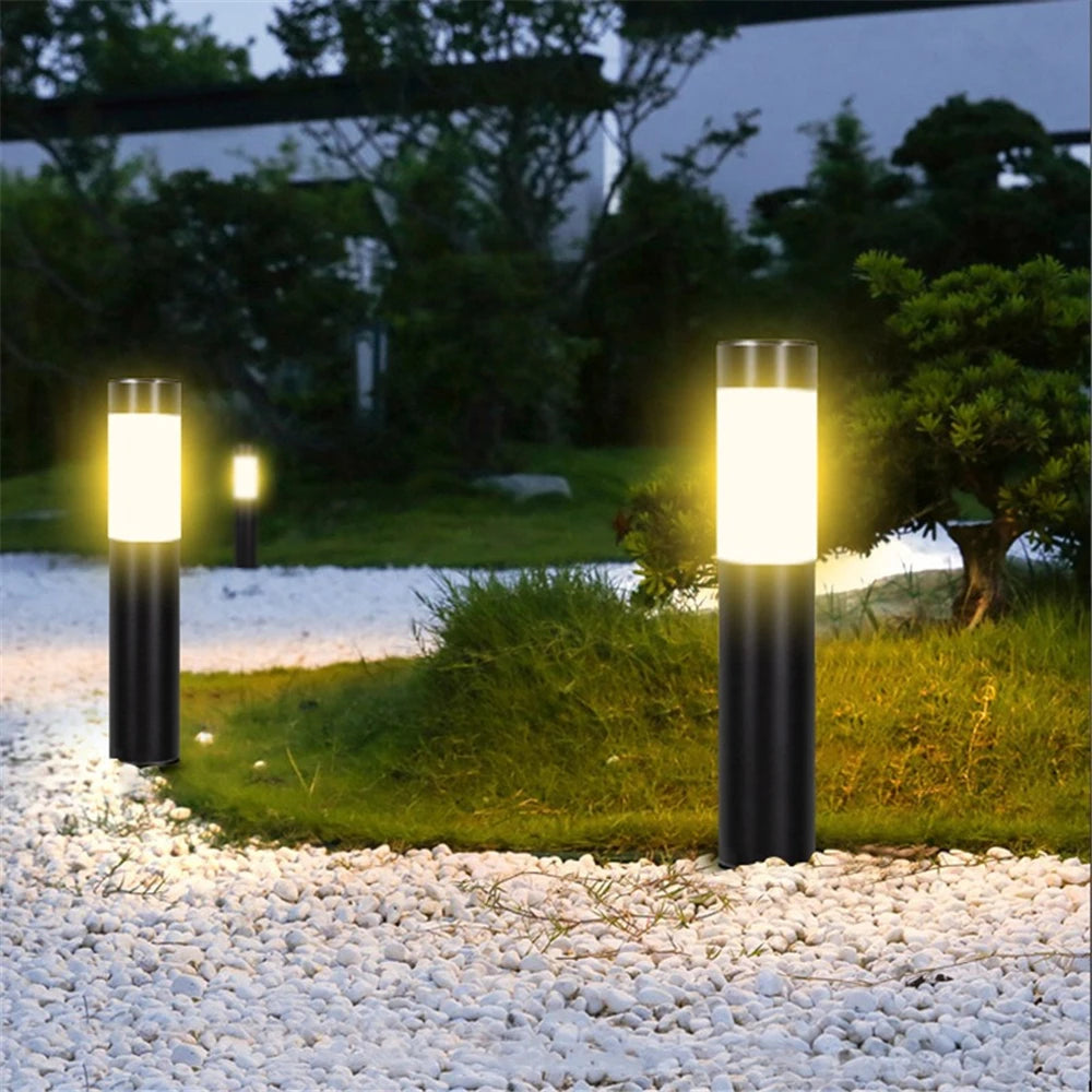 Paquet de 1/2/4 lumières solaires de voie de jardin éclairage extérieur LED borne lumineuse pour Patio - vue 3 sur 8