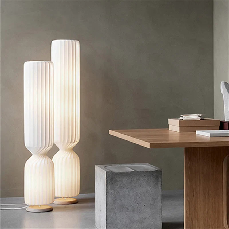 lampadaire en tissu pour un éclairage moderne et élégant