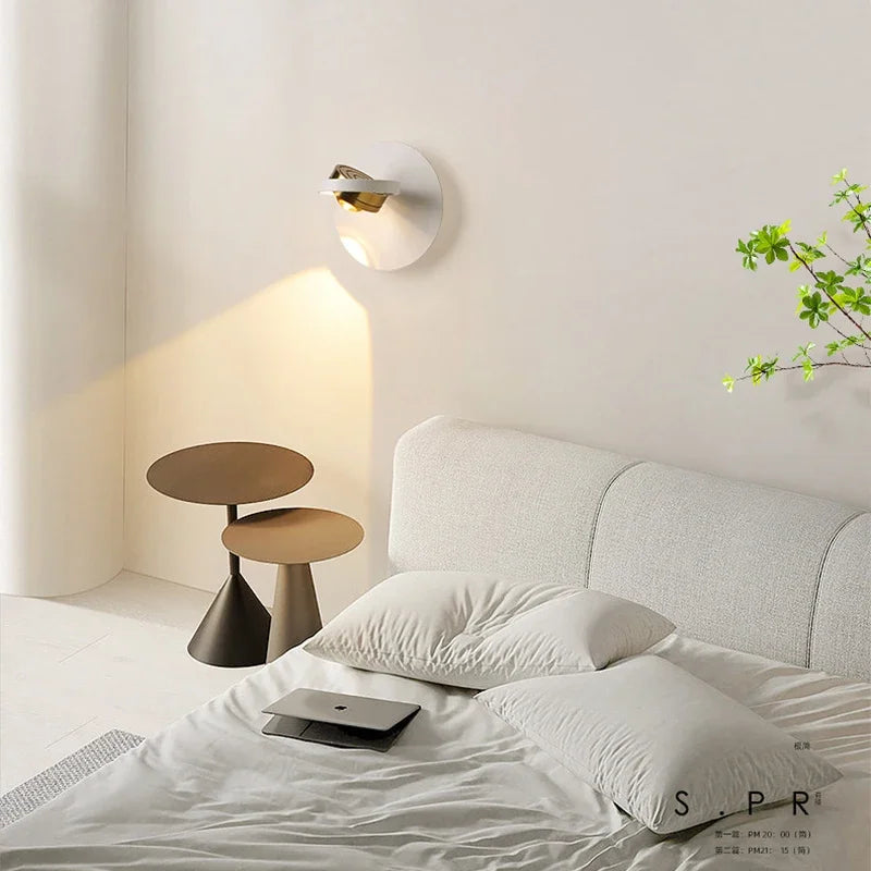 applique murale led moderne rotative pour décoration intérieure - vue 5 sur 10