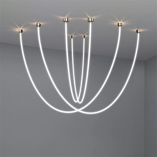 plafonnier led minimaliste en silicone style nordique 360 degrés