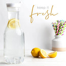 Carafe elegante 15l plastique couvercle clapet anti fuite