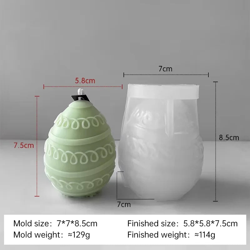 moule en silicone pour bougies œufs de pâques fait maison - vue 11 sur 21
