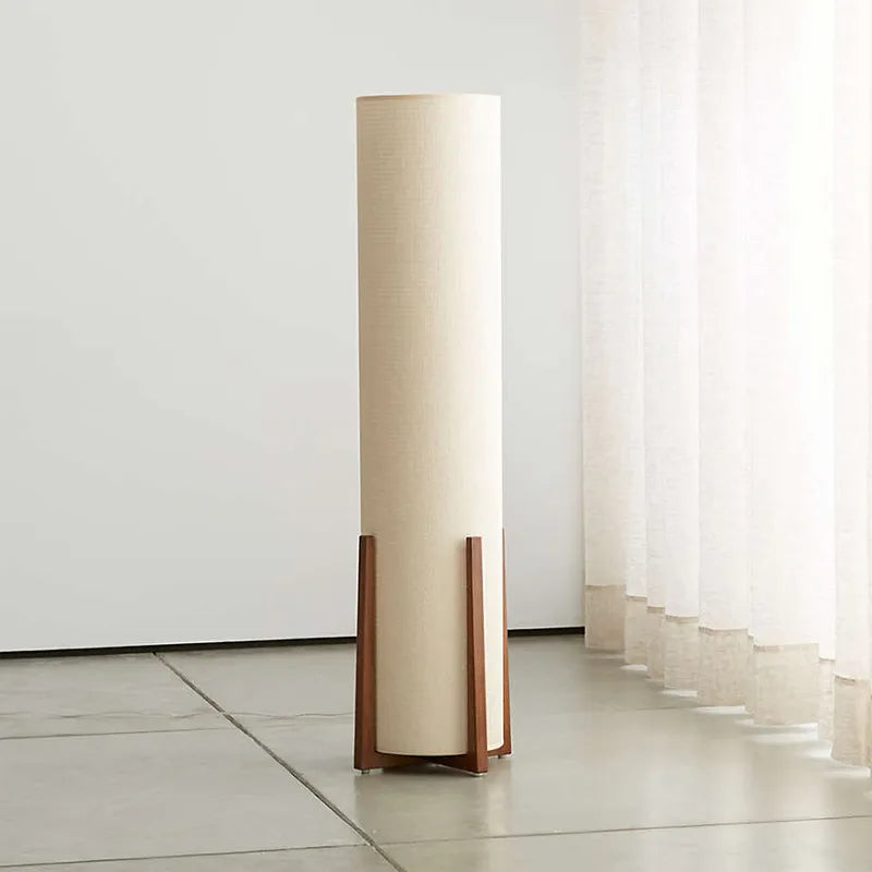 Nordique moderne Zen lampadaires support en bois massif Uminaires salon chambre chevet télécommande lumières sur pied décor à la maison