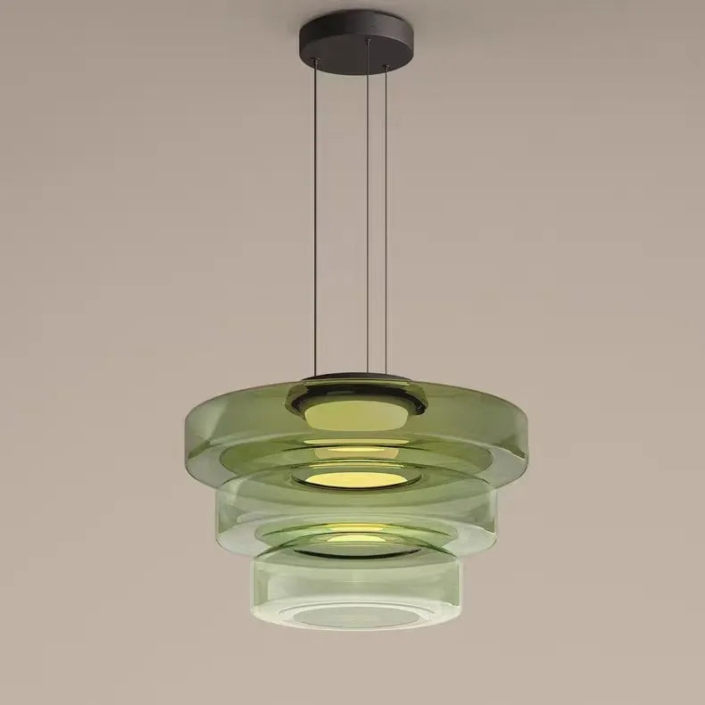 suspension design en verre série levels pour décoration moderne - vue 6 sur 24