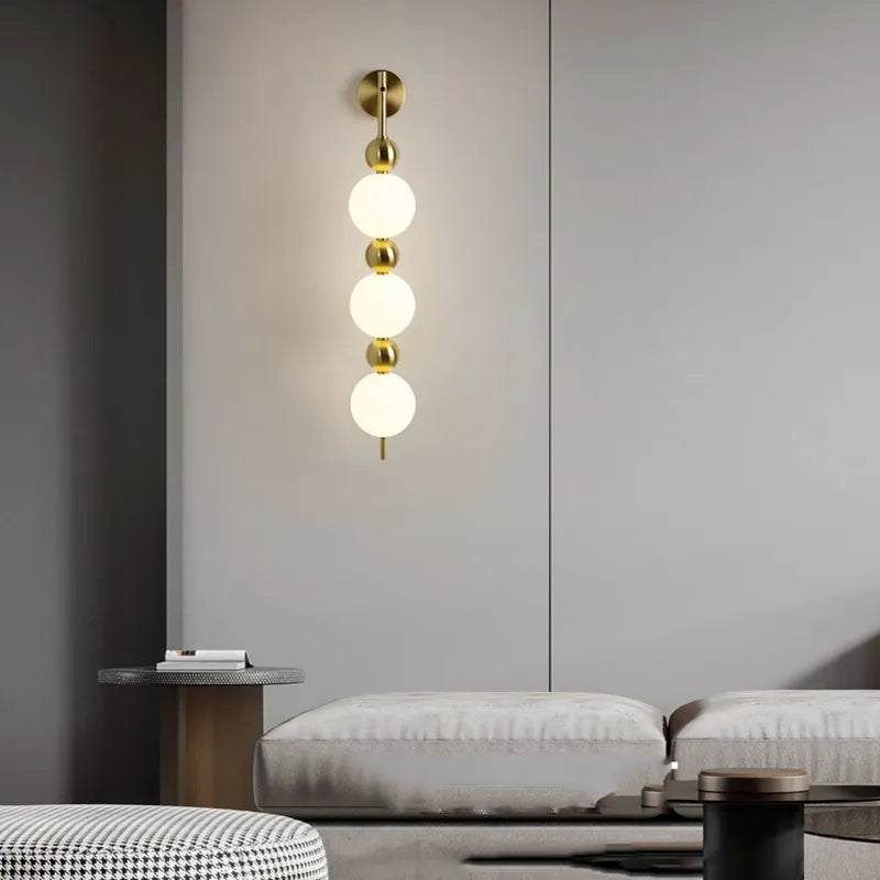 Applique murale LED en métal doré - vue 3 sur 10