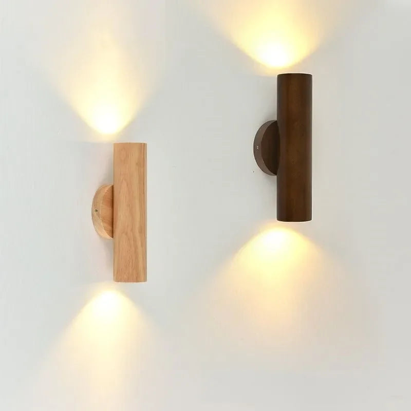 Lampe de chevet moderne et Simple en bois massif