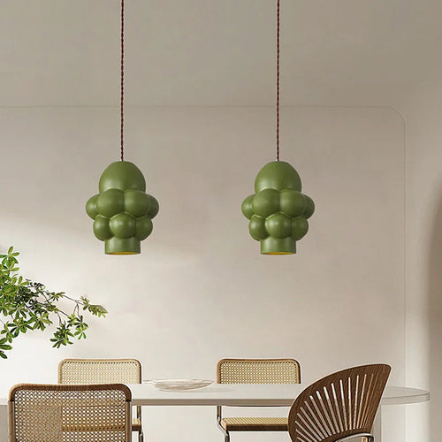 Français Crémeux Vent Salle À Manger LED Lustre Nordique Wabi Sabi Table À Manger Bar Chambre Vestiaire Suspension Lumière Décor À La Maison Lampes