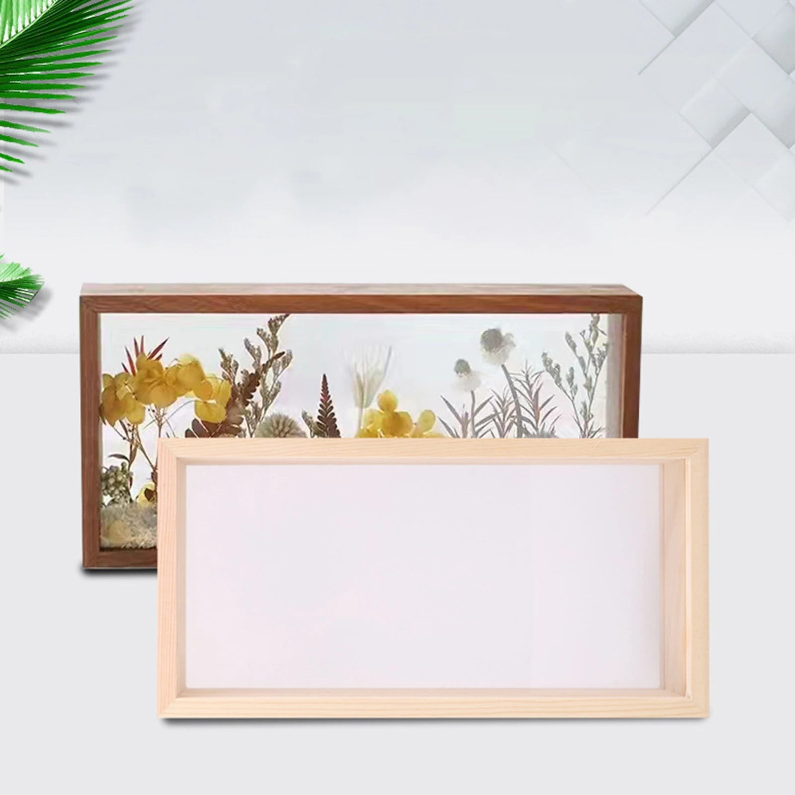 cadre photo boîte à ombre pour fleurs séchées et souvenirs - vue 8 sur 7