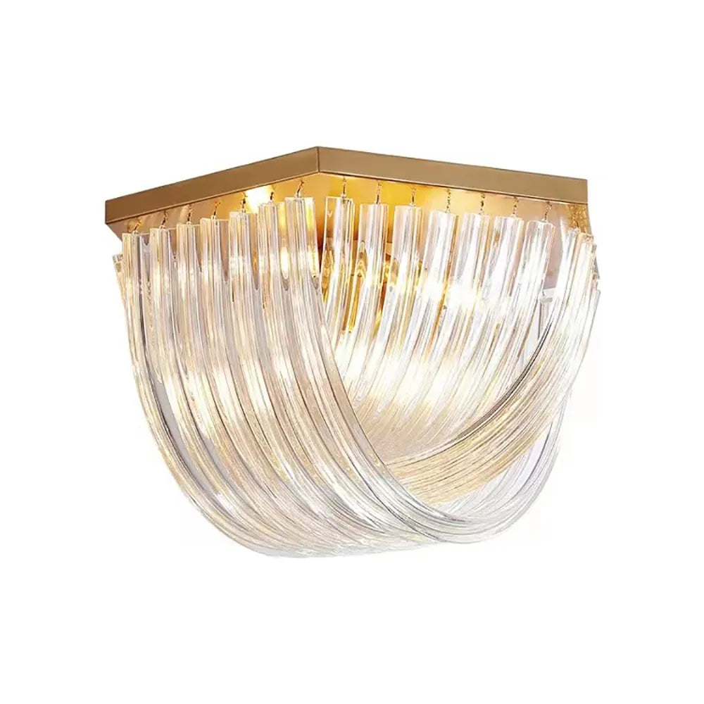 Lustres led design moderne verre nordique