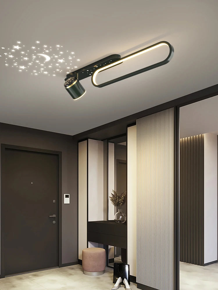 lustre led ciel étoilé salon couloir - vue 6 sur 13