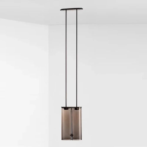 suspension led en verre design moderne italien