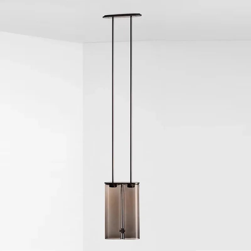 suspension led en verre design moderne italien