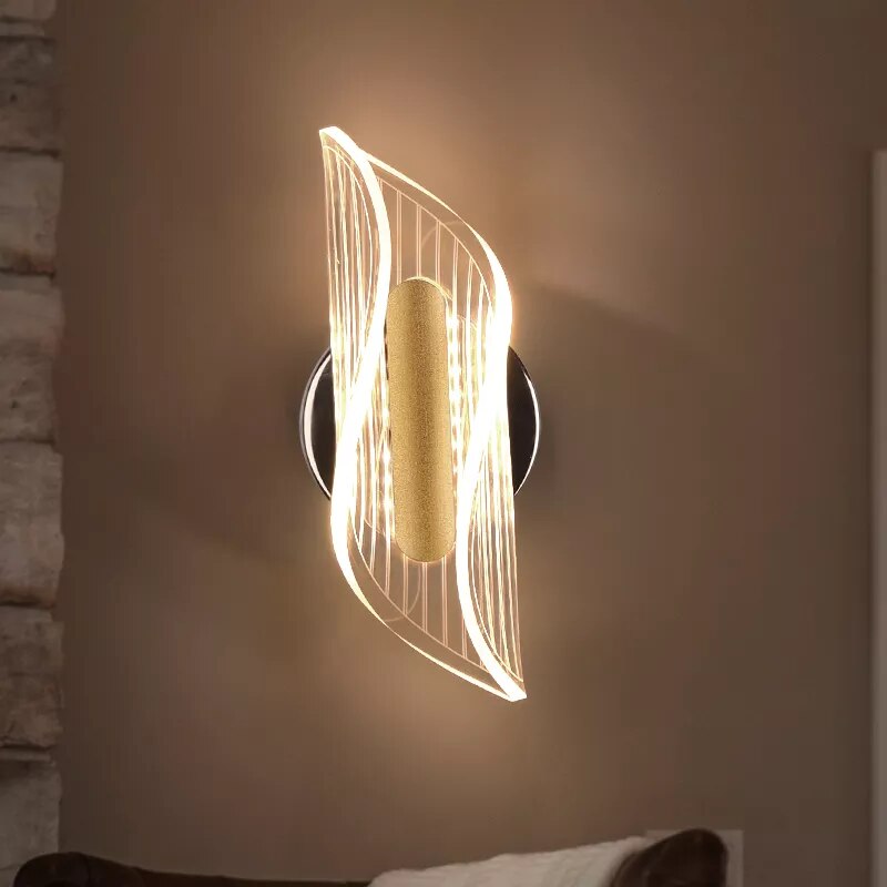 Applique murale moderne led acrylique salon intérieur chambre décoration