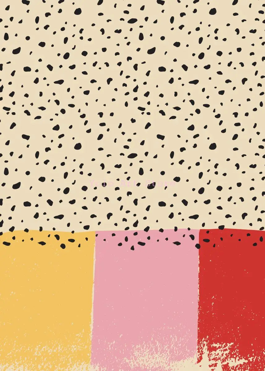 Affiche abstraite colorée sur toile art mural décoration intérieure