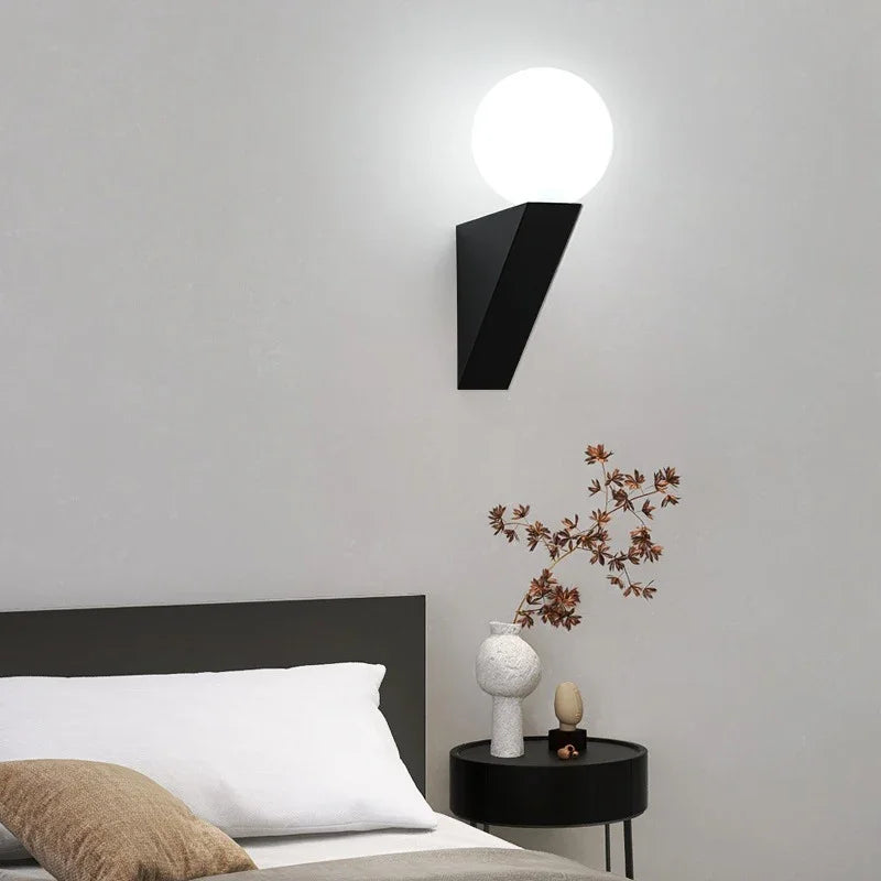 applique murale led en verre pour intérieur maison - vue 3 sur 7