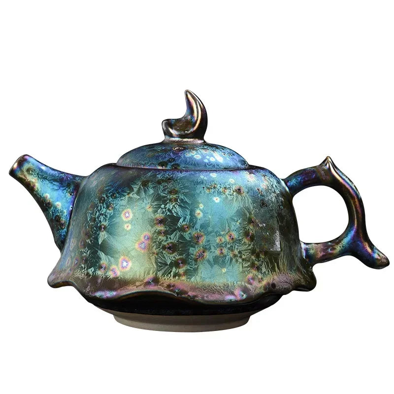Théière jianzhan tianmu en porcelaine émaillée artisanale - vue 6 sur 6