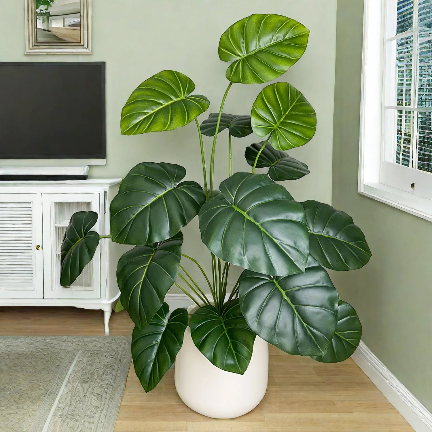 plante artificielle monstera à feuilles réalistes pour décoration intérieure