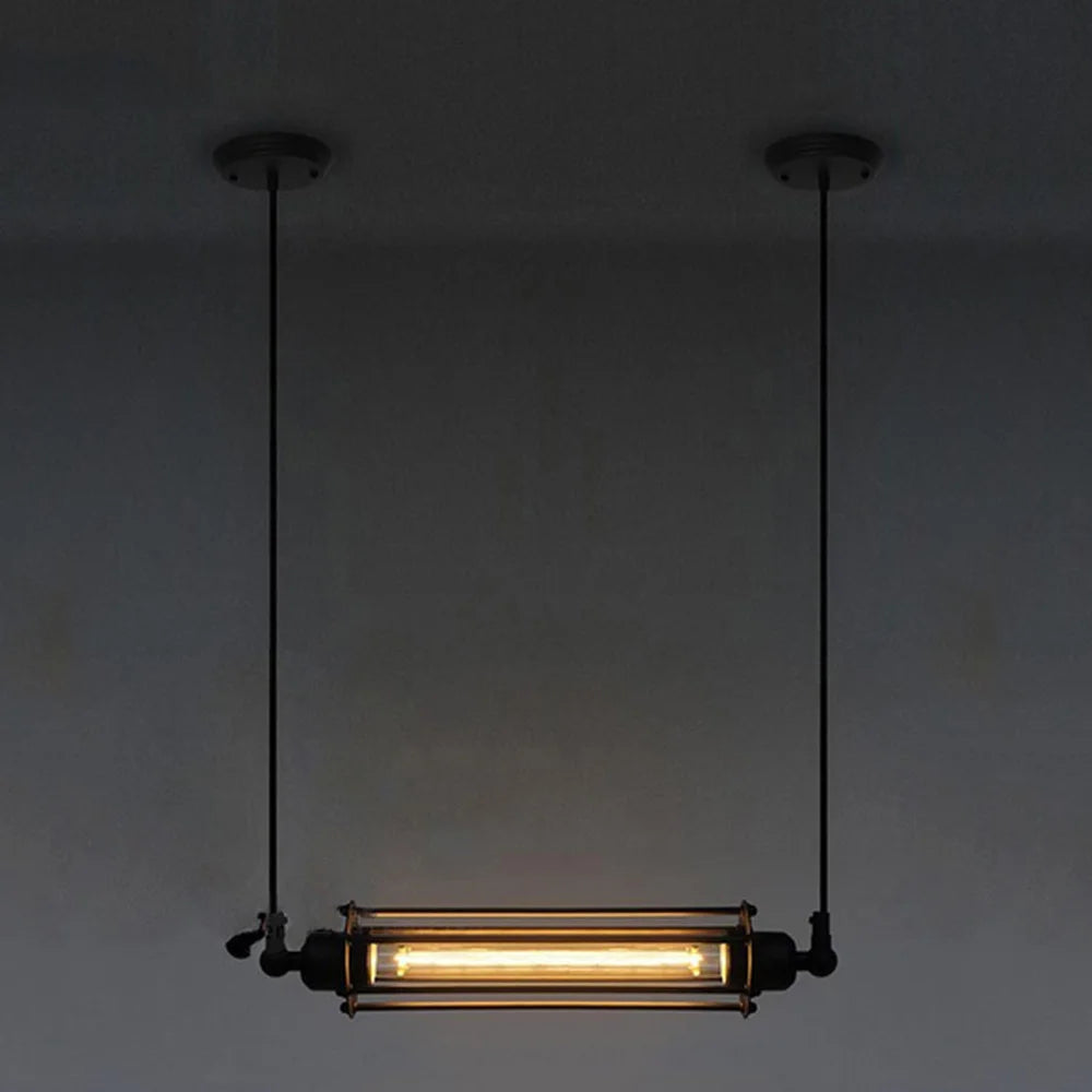 lampe suspendue rétro industrielle pour loft café restaurant réglable - vue 5 sur 7