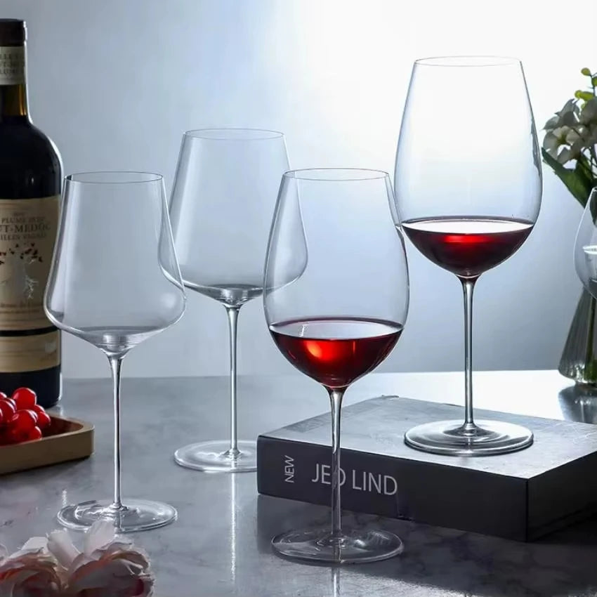 verre a vin cristal extra fin bord bombe - vue 3 sur 7