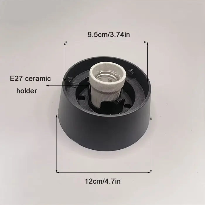 lampadaire extérieur globe noir pour éclairage de jardin et terrasse - vue 11 sur 15