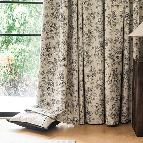 Rideau occultant imprimé moderne pour salon chambre fenêtres