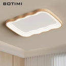 Plafonnier LED rectangulaire en bois