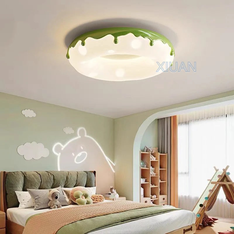 lustre donuts lampe ronde à bulles pour enfants protection des yeux - vue 4 sur 24